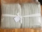 New ListingPottery Barn Channel Stitch Quilt King Eucalyptus Green European Flax Linen New