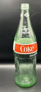 Vintage Large 32 Fl Oz (Empty) 1 Quart Glass COKE Coca Cola 12
