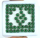 Colombian Emerald Gemstone 50 Pcs Lot Natural Round 10.20 Ct Certified SQ166