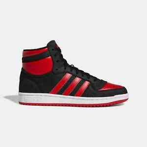 New Adidas Top Ten RB FZ6024 Men's Basketball Red/Black Leather size 9.5 10.5