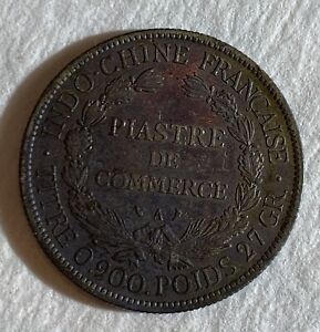 FRENCH INDO-CHINA. Piastre, 1898 A. Paris Mint SILVER COIN