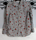 Old Navy Top Size M Multicolored Floral Long Sleeve Button Up Blouse