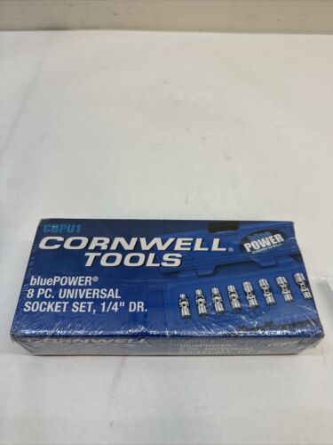 Cornwell CBPU1 8pc  1/4” Drive bluePOWER SAE Universal Socket Set 6pt 1/4”-9/16”