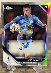 New Listing2021-22 Topps Chrome JOAO CANCELO Auto UEFA UCL Champions League Manchester City