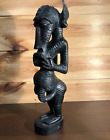 Mythological Hand Carved Textured Vintage Tokoloshe Shetani Spirit Sculpture