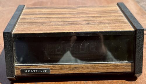 Vintage Heathkit GC-1107 ? Walnut Woodgrain Digital Alarm Clock