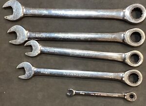 Craftsman Full Polish Ratcheting Wrench Set Metric 6, 14, 15, 17, 18mm