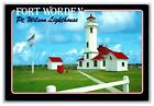 Fort Worden Point Wilson Lighthouse Port Townsend Washington 6x4 Size Postcard