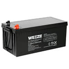 WEIZE AGM Group Size 4D Battery, 12 Volt 200Ah Deep Cycle Battery for RV Caravan