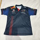 Red Bull Racing Shirt Men's XL Fits Blue Polo Collared F1 Team