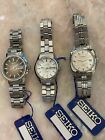 LOT OF 3 Vintage Seiko Watch Day Date Sport  Wristwatch Ladies MINT CONDITIONS
