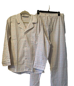 NEW  WELDON Men's Pajamas Sleepwear Loungewear Cotton Blend Set Large