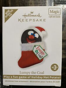 Hallmark Ornament 2011 Lumpy the Coal Magic w/Sound & Light Hot Potato - NIB