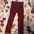 Old Navy Red And Black Leggings Size L 10/12