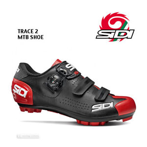Sidi TRACE 2 Mountain Bike MTB Shoes : BLACK/RED - NEW iN BOX!