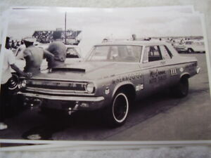 1965 DODGE CORONET  HEMI RACE CAR 11 X 17  PHOTO  PICTURE