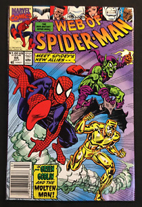 Web of Spider-man 66 NEWSTAND Variant Tombstone app Green Goblin Mary Jane V 1