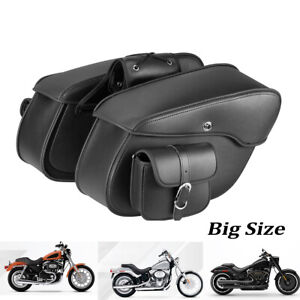 Motorcycle Saddle Bags Large  For Yamaha Road Royal V Star Roadliner Cruiser (For: Indian Roadmaster)