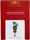 Hallmark Eleven Pipers Piping - 12 Days of Christmas  Keepsake Ornament 2021