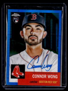 2022 Topps Chrome Platinum #CPA-CW Connor Wong Auto Blue Prism Refractor #/99