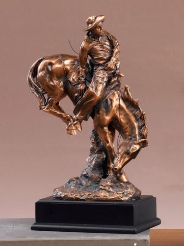 Rodeo  the Bronc Buster Copper/Bronze Statue Sculpture Art   Size: 8.5