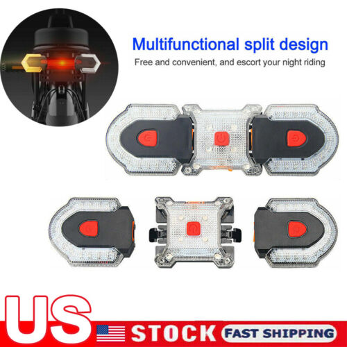 1 Set Bike Turn Signals Light Front and Rear w/ Smart Wireless Remote Control