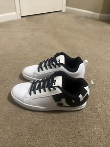 DC Court Graffik White & Black Skate Shoes