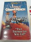 James and the Giant Peach (VHS, 1996) With Seal Sticker and Inserts