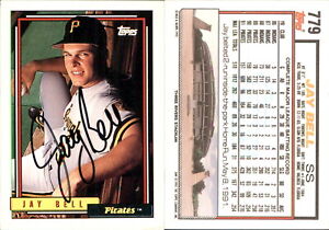 New ListingJay Bell Signed 1992 Topps #779 Card Pittsburgh Pirates Auto AU