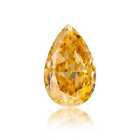 0.24 Carat Loose Orange Natural Diamond Pear Shape VS2 Clarity  GIA Certified