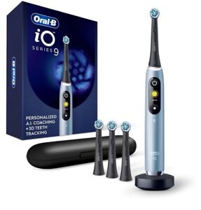 New ListingOral-B iO Series 9 Aquamarine Rechargeable 7 Smart Modes Electric Toothbrush