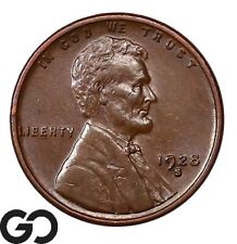 1928-S Lincoln Cent Wheat Penny, Better Date