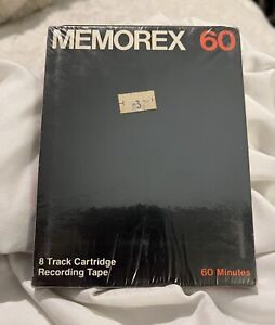 Vintage Memorex 8 Track Cartridge Recording Tape 60 Minute Blank New Sealed