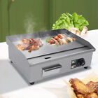 22inch 1600W Commercial Electric Tabletop Griddle Flat Top Grill Hot Plate BBQ
