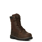 Men's Dark Brown Premium Waterproof Full-Grain Leather Work Boots