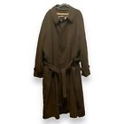 Rochester Big & Tall Trench Coat Wool Lining Brown Men’s Size 4XB