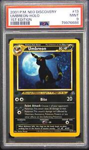PSA 9 MINT Umbreon Neo Discovery 1st Edition Holo Pokemon Card 132/75 LP1