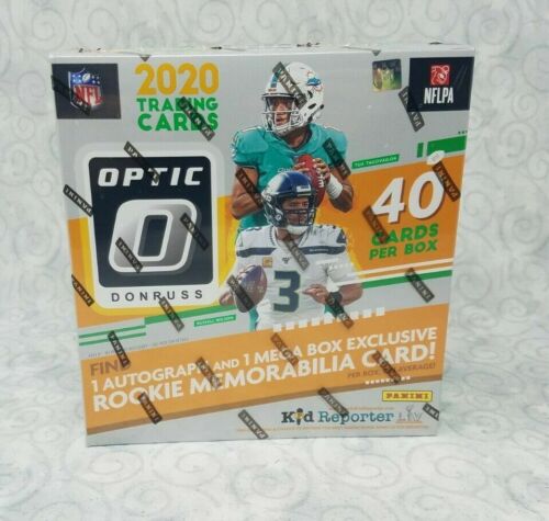 New 2020 Panini Donruss Optic Football Cards NFL Mega Box FANATICS EXCLUSIVE