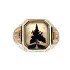 10k Gold & Sterling Silver Dendritic Moss Agate “Tree” Picture Agate