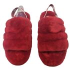 UGG Fluff Yeah Slide Big Kids size 5 Slippers in Ribbon Red women's size 6