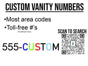 Custom Phone Numbers / Vanity Phone Numbers