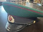 Soviet Union Russian Military Officer Cap Hat Size 55 With Tag Great Condition