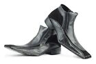 Men's HandMade Designer Ankle Boots Eu40-Us8 | Genuine Leather Pointed Toe Boots