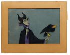 Disney 1959 Animation Cel of Maleficent with Raven Used in 