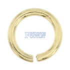 14K Solid Yellow Gold Jump Ring Round Open 2.5mm - 6mm Chain End 1 Piece USA