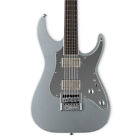 ESP LTD KS-M6 EverTune Ken Susi Signature Electric Guitar, Metallic Silver w/ Ca