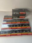 Lot Of 10 Sony HF 60 Minute Blank Audio Cassette Tapes High Fidelity  SEALED