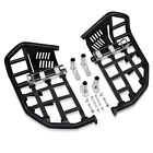 Fit Yamaha YFZ 450 Nerf Bars Pro Peg Heel Guard Black Bars With Black Nets (For: More than one vehicle)
