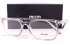 Brand New Prada Eyeglass Frames PR 14WV U43 Grey Crystal For Men Women Size 56mm