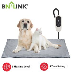 BN-LINK Pet Electric Heating Pad Waterproof For Dog Cat +7Ft Chew Resistant Cord